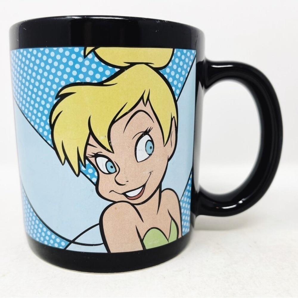 Disney Store Tinkerbell Extra Large Black 20 oz Coffee Mug​​​​​​​​ - Picture 7 of 7